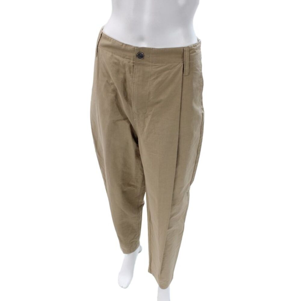 Tela Unisex Chino Khakis Beige Cotton Button Pants Size M